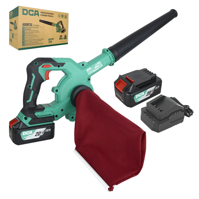 SOPLADOR 20V BRUSHLESS 18000/MIN 3.11M3/MIN 4.0AHX2 BOX