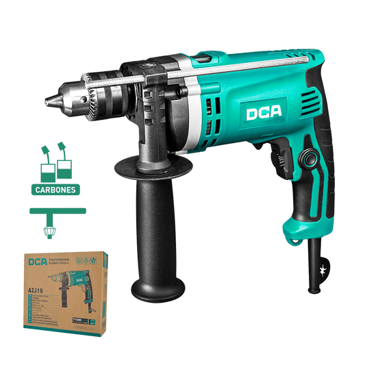 TALADRO DE PERCUTOR 710W 0-3000/MIN IMP:0-45000/MIN BOX