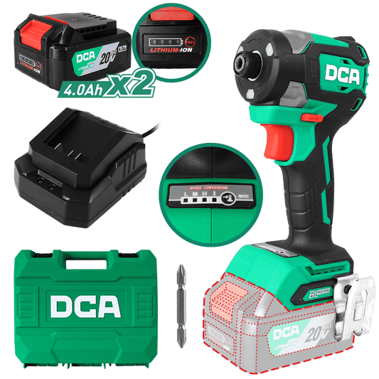 LLAVE DE IMPACTO BRUSHLESS 20V 208NM B:2.0HX1