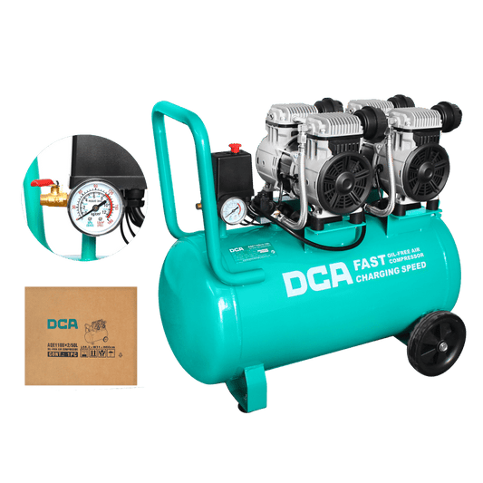 COMPRESORA OIL-FREE 100W 2850/MIN 8BAR 140L/MIN 50L