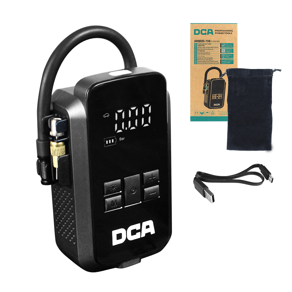 MINI COMPRESORA DIGITAL 150PSI 8V 2.0AH 60W 150PSI